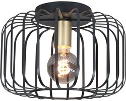 HighLight plafondlamp Lucca - zwart / goud