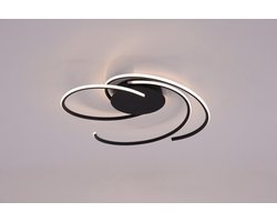 HighLight plafondlamp Reverso - zwart - LED geïntegreerd - 3 standen dimbaar