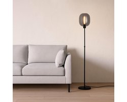 Highlight - Vloerlamp Bellini H 134-190 cm rook zwart