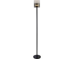 HighLight vloerlamp Salerno - zwart / smoke