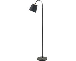 Highlight - Vloerlamp Texas 1 lichts H 140 cm zwart goud
