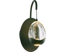 Highlight - Wandlamp Clear Egg 1 lichts helder-zwart