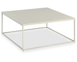 HILAR salontafel van gepoedercoat metaal in beige. Salontafel in een modern ontwerp met een robuust oppervlak - Hoofdafbeelding Ambience