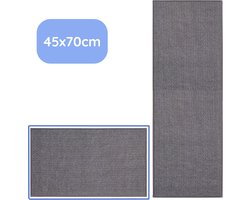 Hilvard - Keukenloper - Tapijt - 45 x 70 cm - Grijs - Keukenmat - Anti Slip - Beschermend - Stevig - Wasbaar