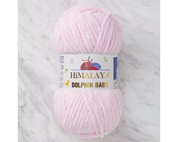 Himalaya Dolphin Baby 80303 Zacht Roze Fluwelen Garen, Breien en Haken, 100g, Super Zacht, Fluweel Breigaren, Volumineuze Pluche, Schijnen Fluweelachtig, Chenille Dolfijn Baby Wol, Amigurumi, Velluto Velours, Breiwol, Haakgaren, Kind Deken
