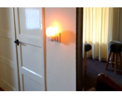 Himalaya zoutkristal nachtlampje 'planeet' oranje !! GRATIS VERZENDING !! (incl. LED lampje en adapter voor elk stopcontact)