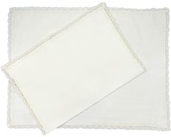 Himla Thea placemat - white - 37 x 50 - Set van 2