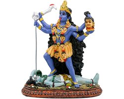 Hindoe Godin Kali Standbeeld - Sculptuur van de Godin van Tijd en Dood voor Tempel Decoratie