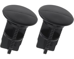 Hinge Pins voor Afvalcontainer Deksel 43mm x 18mm - Compatibel met Otto/ESE - Nieuw Type - Huishoudelijke of Commerciële Vuilnisbakken 240L - Zwart Plastic