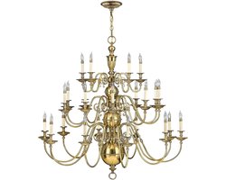 Hinkley LED Kroonluchter | 25X E14 Max 40W | Dimbaar | Burnished Brass