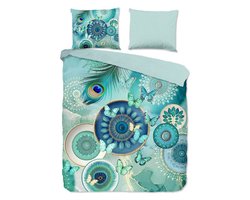 HIP Collection Claudine Dekbedovertrek - Lits-jumeaux - 240x200/220 cm - Mint