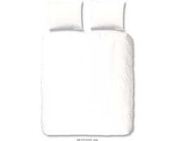 HIP dekbedovertrek effen kleur - Lits jumeaux 240x200/220 cm - Wit - 100% Katoen satijn
