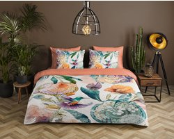 HIP dekbedovertrek mandala's en bloemen - 1 persoons (140x200/220 cm) - Multi - 100% Katoen satijn