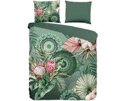 HIP dekbedovertrek mandalas en bloemen - 2 persoons 200x200/220 cm - Multi - 100% Katoen flanel