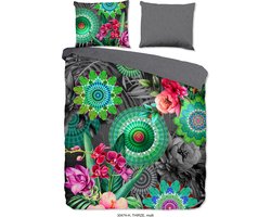 HIP dekbedovertrek mandalas en bloemen - Lits jumeaux 240x200/220 cm - Multi - 100% Katoen satijn