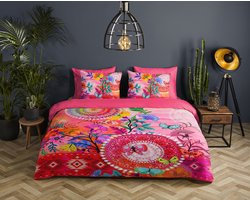 HIP Dekbedovertrek "mandala's en bloemen" - Multi - (240x200/220 cm) - Katoen Satijn