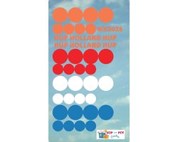 Hip met Pit Creaties Raamstickers - WK 2026 Oranje - Nederland Supporteren - Vinyl Bollen 3-5-7cm - Rood Wit Blauw - Eenmalig Gebruik