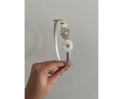 HipByLynn - Diadeem Madelief - Haaraccessoires - Haarbandje - wit - Haaraccessoires - Kinderaccessoires