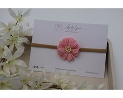 HipByLynn - Haarband Bloem Roze - Haarklem - Kinderaccessoires - Haaraccessoires - Haarband voor meisjes - Haarband voor Baby's