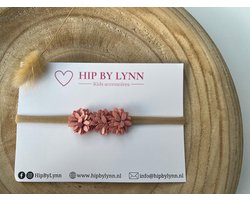 HipByLynn - Haarband Bloemetjes roze - Haarklem - Kinderaccessoires - Haaraccessoires - Haarband voor meisjes - Haarband voor Baby's