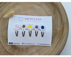 HipByLynn - Haarspeldjes klikklak Bo - Haarklem - Klik klak Speldjes - Haarspeldjes kind - Bloem - Voordeelset - Haaraccessoires - Kinderaccessoires