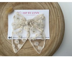 HipByLynn - Strik Isa - Haarclip - Haarclips - Bruiloft - Haaraccessoires - Haarklem - Haarspeldje - Kant - Feest - Kinderaccessoires