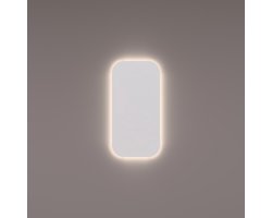 HIPP Design spiegel Basic Line Verticaal Afgerond met Indirecte LED Verlichting 40 x 80 x 3 cm + Spiegelverwarming en Infrarood Sensor Dimmer