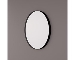 HIPP Design Spiegel Rond 90 x 5 cm - Mat Taupe - Industrieel Metalen Frame