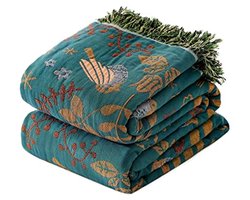 Hippe Boho Dekens voor Bed - 100% Katoen, Ultra Zacht, Rustic Quilt, Voor Alle Seizoenen - 60"×80"