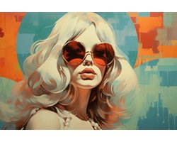 Hippie Poster - Jaren 70 - 70s - Hippe Art - posters - formaat 70x50cm - Wanddecoratie - S989CW