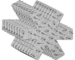 Hittebestendige matten, pannenbeschermers, 8-delige pannenbeschermerset met hoogwaardige, individuele beschermpads om uw aanrecht te beschermen tegen krassen, 38 cm.