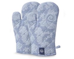 Hittebestendige Ovenwanten voor Koken en Bakken | 18x30cm | Katoenen Keukengereedschap (Set van 2)