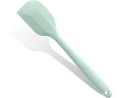 Hittebestendige siliconen spatel - Verdikte bakschraper - Antiaanbaklaag - Ideaal voor slagroom/beslag - Multifunctionele keukenschraper - Groen