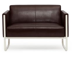 hjh OFFICE Aruba | 2-Zits - Lounge bank / sofa - Bruin - Kunstleder