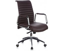 hjh office Aspera 10 - Bureaustoel - Nappaleder - Bruin