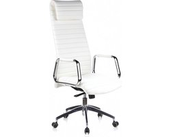 hjh office Aspera 20 - Bureaustoel - Nappaleder - Ivoor Wit