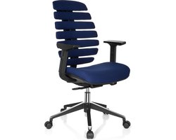 hjh office Ergo Line II - Bureaustoel - Stof - Blauw