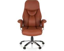 hjh OFFICE Prado Leder - Luxe directiestoel - Bruin - Leder