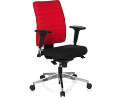 hjh office Pro-Tec 400 - Bureaustoel - Stof - Alumimium  - Donkerblauw