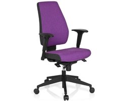 hjh office Pro-Tec 500 - Bureaustoel - Stof - Lila / grijs