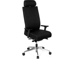 hjh office Pro Tec XXL - Bureaustoel - Zware belasting - Volledig gestoffeerd - Zwart