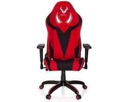 hjh OFFICE Promoter II - Racing directiestoel/bureaustoel - Zwart / Rood - Stof