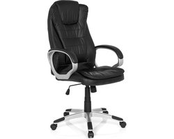 hjh office Relax WB 100 - Bureaustoel - Directiestoel - Kunstleder - Zwart