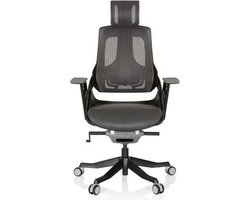 hjh OFFICE Spektre Black net - Professionele bureaustoel - Grijs / Zwart - Netstof