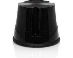 hjh OFFICE Tio-S - Werkstoel / werkkruk/ verhoogde bureaustoel - Zwart - Kunststof