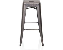 hjh OFFICE Vantaggio High Barkruk - Barkruk - Zwart / Goudkleurig - metaal