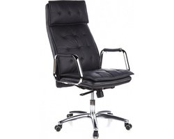 hjh office Villa 20 - Bureaustoel - Nappaleder - Zwart