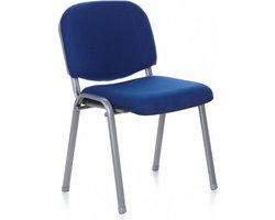 hjh office XT 600 - Bureaustoel - Conferentiestoel - Bezoekersstoel - Blauw / zilver