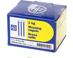 Hjz Messing nagels bombe kop 1.5 x 20mm 1kg