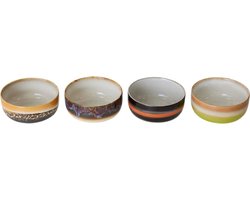 HKliving - 70's Ceramics Dessert Kom 4-delig - Hk Living Kommen - Servies